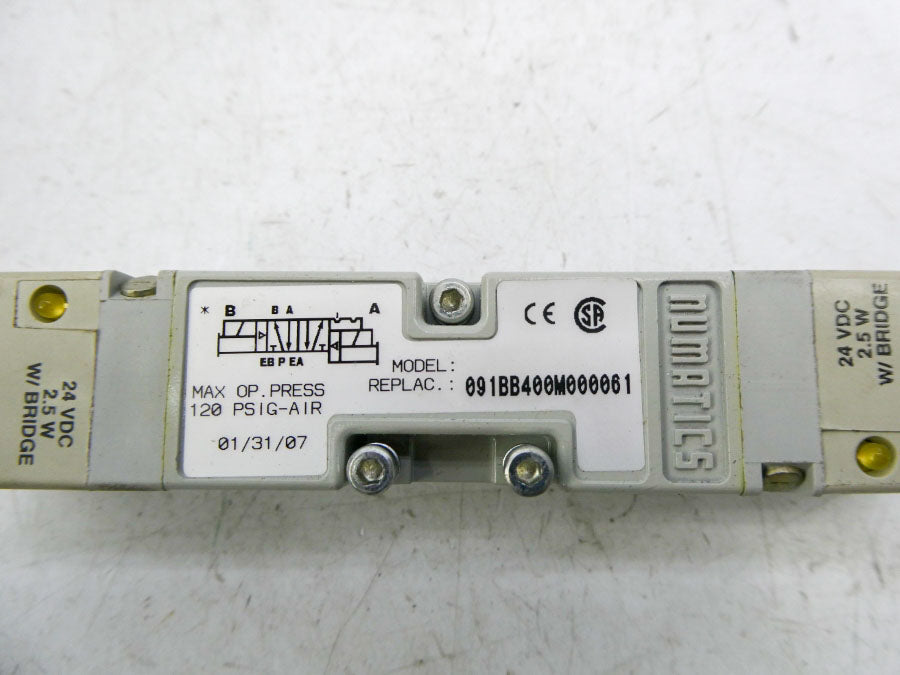 NUMATICS 091BB400M000061 24VDC 120PSI NSNP