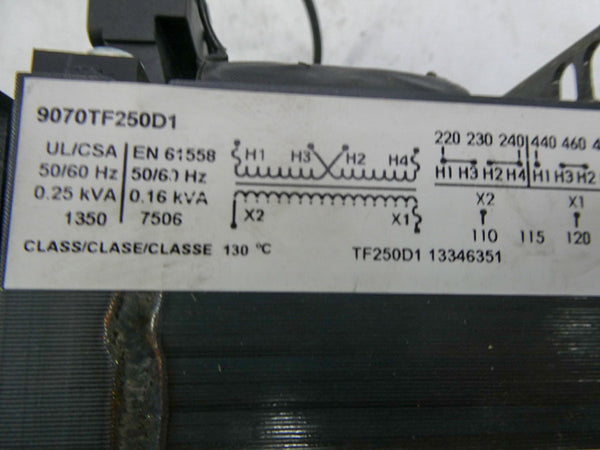 SQUARE D 9070TF250D1 480V NSNP