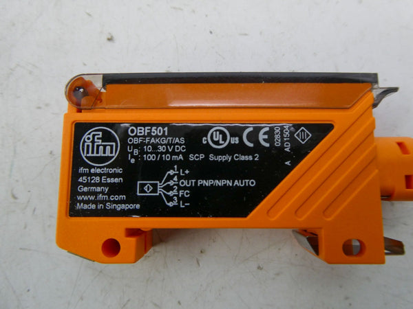 IFM EFECTOR OBF501 OBF-FAKG/T/AS 10-30VDC NSMP
