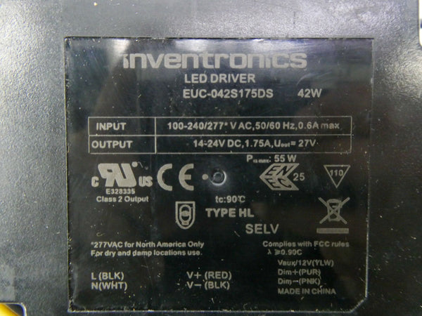 INVENTRONICS EUC-042S175DS 100-240/277VAC 0.6A NSNP