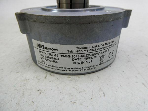 BEI HS35F-62-R9-BS-2048-ABZC-28V/V-SM18-S 01070-937 5-28VDC NSNP