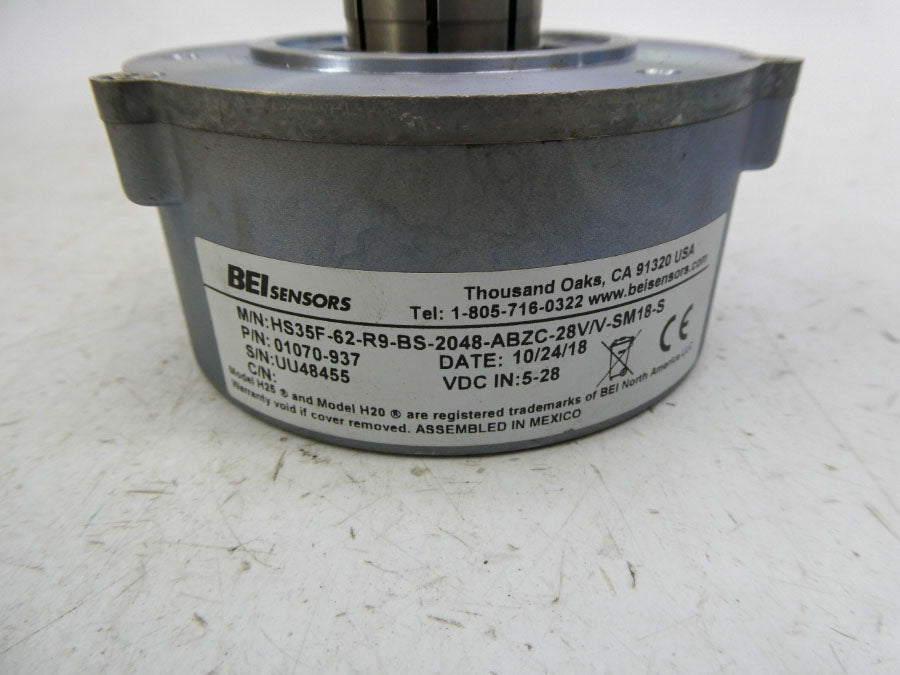 BEI HS35F-62-R9-BS-2048-ABZC-28V/V-SM18-S 01070-937 5-28VDC NSNP