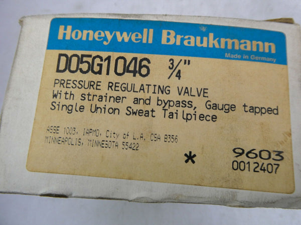 HONEYWELL D05G1046 3/4" NSMP