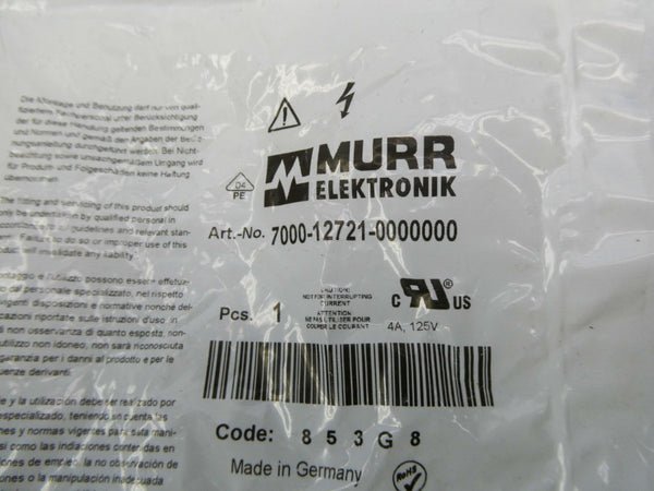 MURR ELEKTRONIK 7000-12721-0000000 125V 4A NSMP