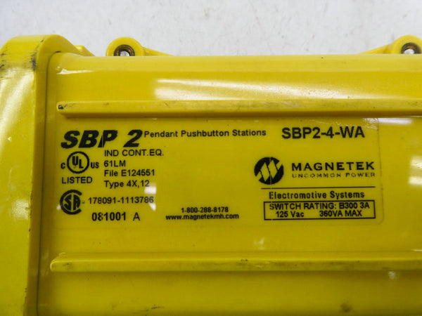 MAGNETEK SBP2-4-WA 125VAC NSNP