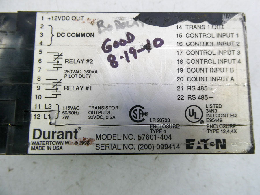 DURANT 57601-404 UNMP