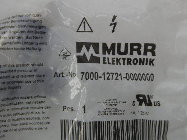 MURR ELEKTRONIK 7000-12721-0000000 125V 4A NSMP