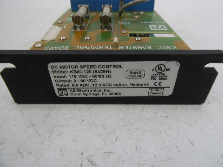 KB ELECTRONICS KBIC-120 (9429H) 115VAC UNMP