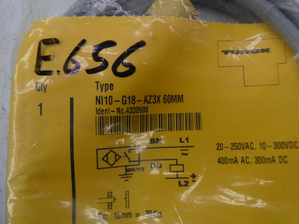 TURCK NI10-G18-AZ3X60MM 4330500 20-250VAC NSMP