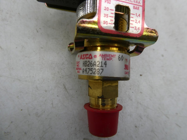 ASCO HB26A214 20-50PSI NSNP