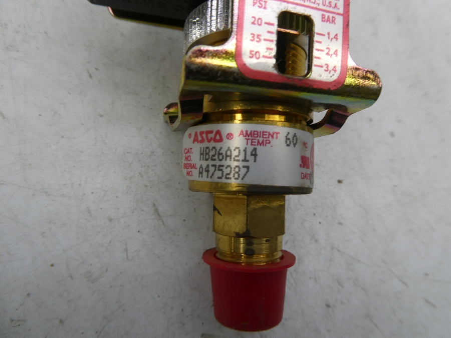 ASCO HB26A214 20-50PSI NSNP