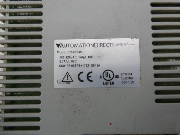AUTOMATION DIRECT P2-08TAS 100-120VAC 0.7A NSNP