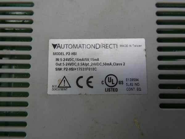 AUTOMATION DIRECT P2-HSI 5-24VDC NSNP