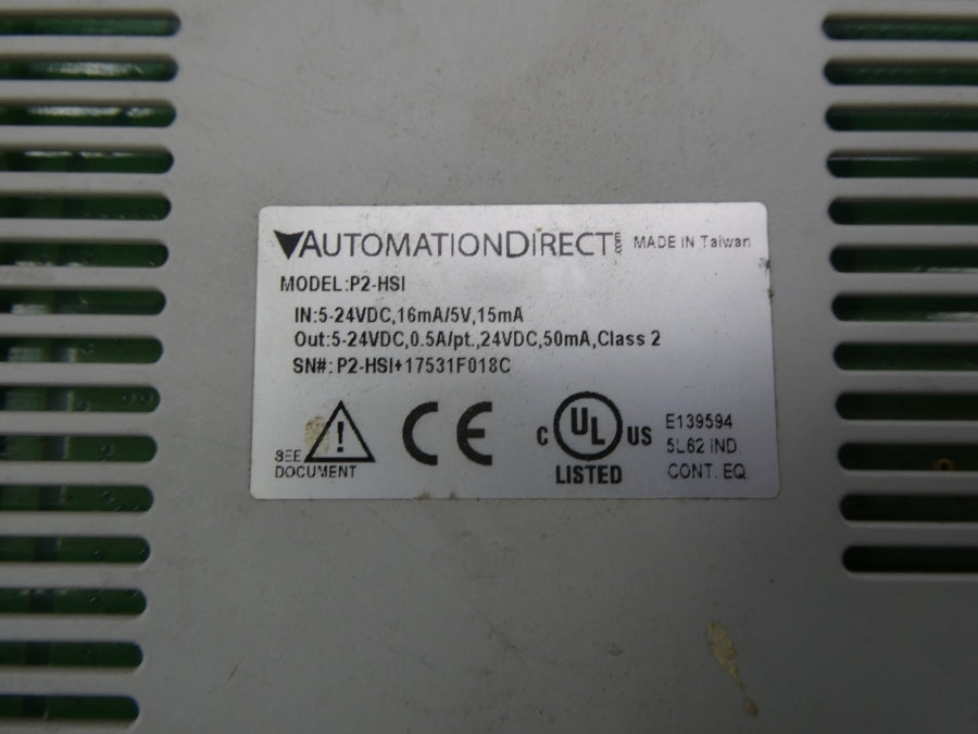 AUTOMATION DIRECT P2-HSI 5-24VDC NSNP