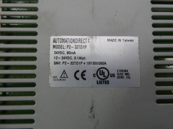 AUTOMATION DIRECT P2-32TD1P 24VDC UNMP