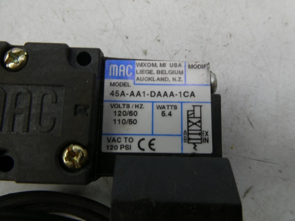 MAC 45A-AA1-DAAA-1CA 110/120V 120PSI (AS PICTURED) NSNP