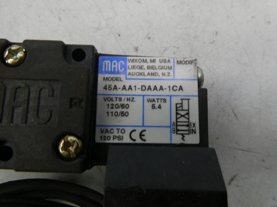 MAC 45A-AA1-DAAA-1CA 110/120V 120PSI (AS PICTURED) NSNP