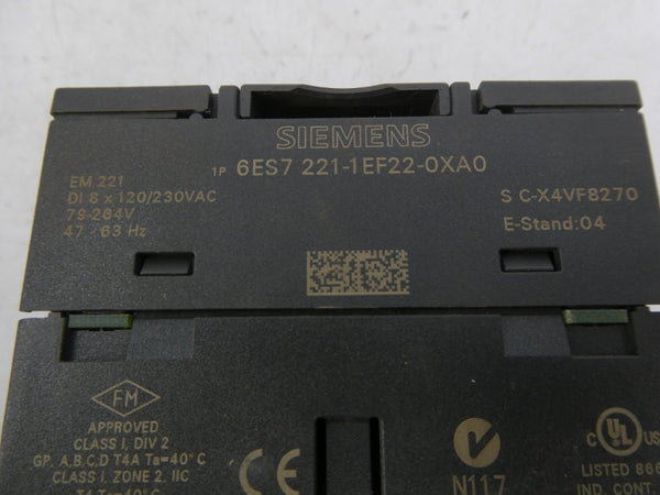 SIEMENS 6ES7221-1EF22-0XA0 120/230VAC NSNP