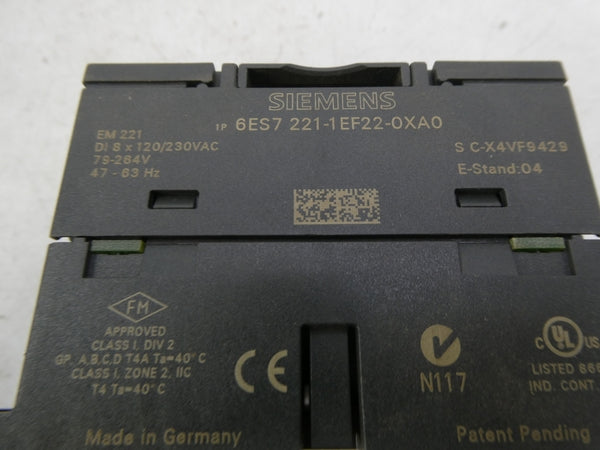 SIEMENS 6ES7221-1EF22-0XA0 120/230VAC NSMP