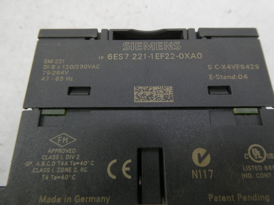 SIEMENS 6ES7221-1EF22-0XA0 120/230VAC NSMP