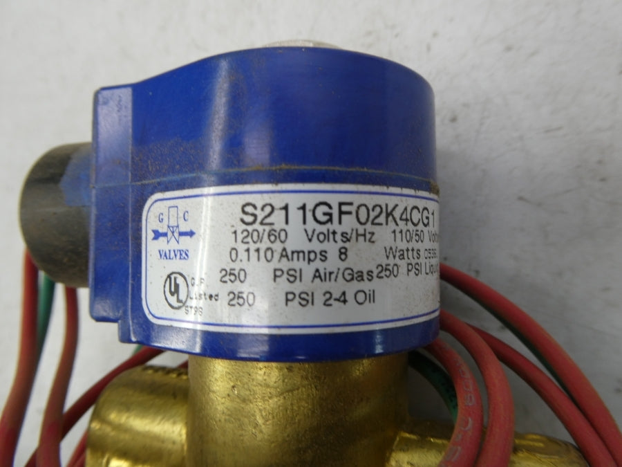 GC VALVES S211GF02K4CG1 110/120V 250PSI 3/8" NSMP