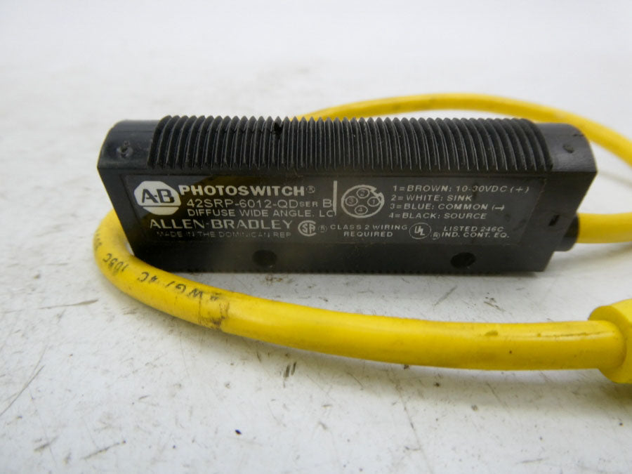 ALLEN BRADLEY 42SRP-6012-QD SER. B 10-30VDC (BK/YL) NSMP