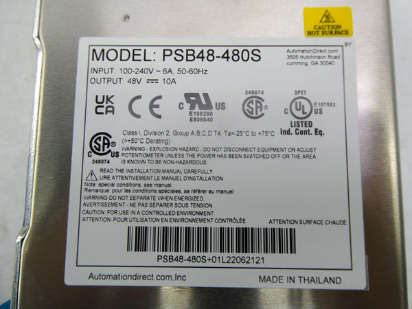 RHINO PSB48-480S 100-240V 6A NSMP