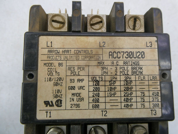 ARROW HART CONTROLS ACC730U20 110/120V NSMP