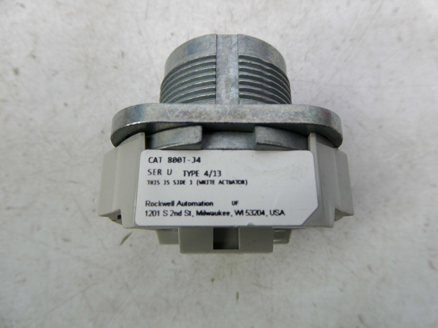 ALLEN BRADLEY 800T-J4 SER. U (AS PICTURED) (WH) NSMP
