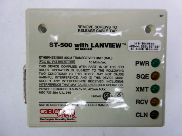 CABLETRON SYSTEMS ST-500 9.5-15.5V NSNP