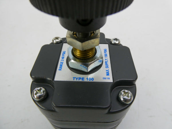 CONTROLAIR 100-BA 2-40PSI 1/4" (BLACK) NSMP