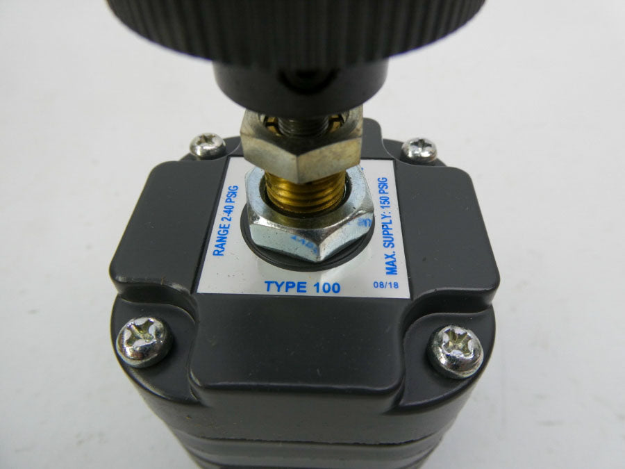 CONTROLAIR 100-BA 2-40PSI 1/4" (BLACK) NSMP