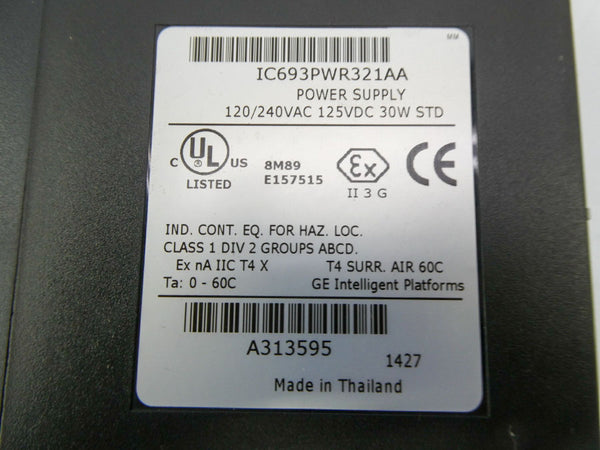 GENERAL ELECTRIC IC693PWR321AA 120/240VAC NSMP