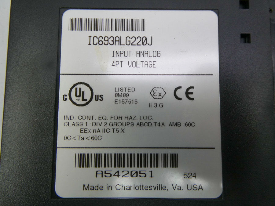 GENERAL ELECTRIC IC693ALG220J NSNP