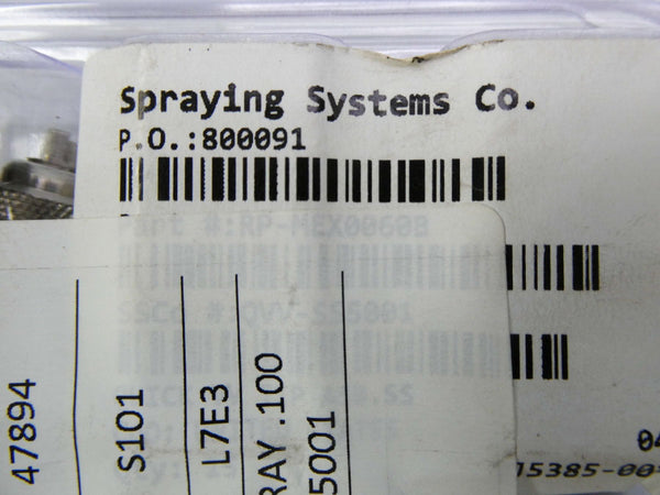 SPRAYING SYSTEMS RP-MEX0060B (PKG OF 15) NSMP