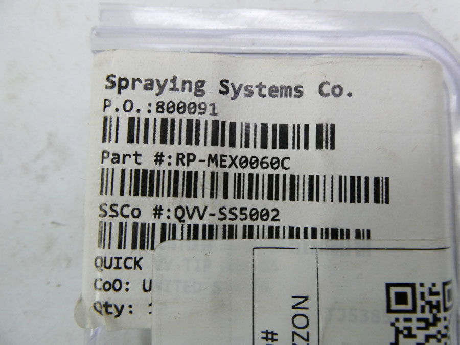 SPRAYING SYSTEMS RP-MEX0060C (PKG OF 12) NSMP