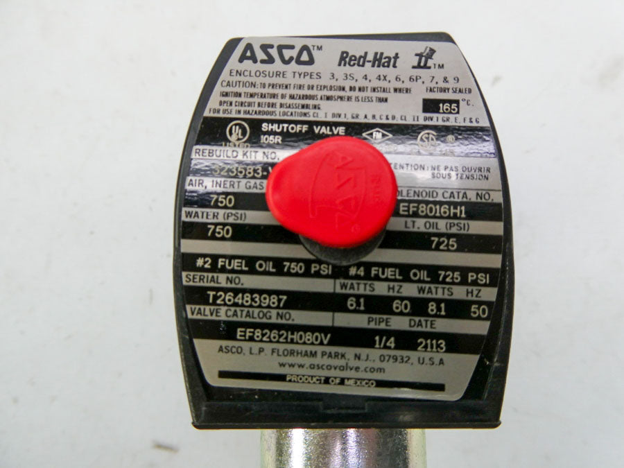 ASCO EF8262H080V 120V 750PSI 1/4" UNMP