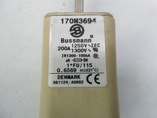 BUSSMANN 170M3694 1250V 200A (PKG OF 2) NSMP