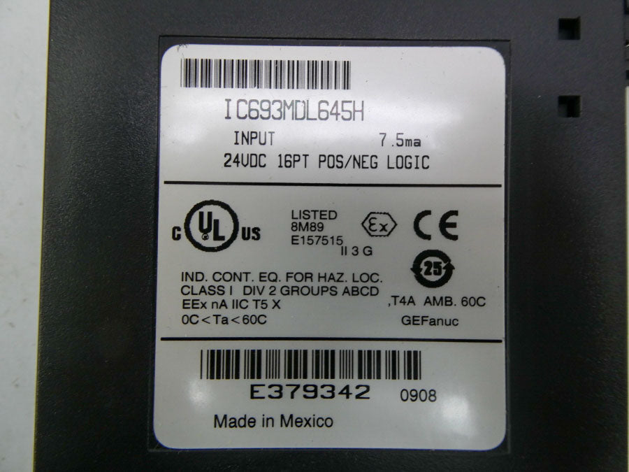 GE FANUC IC693MDL645H 24VDC NSMP