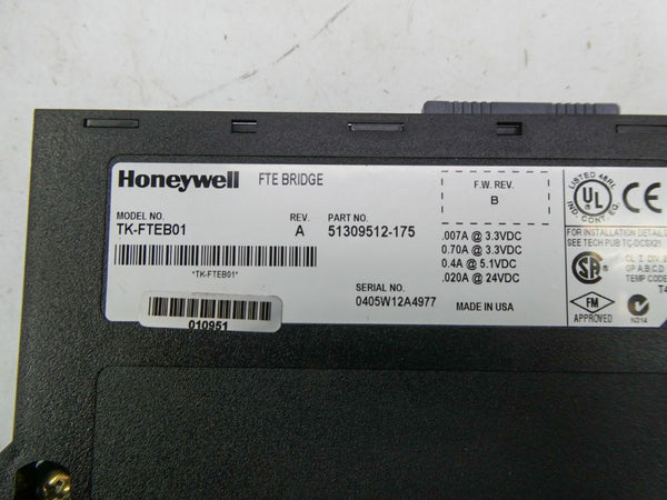 HONEYWELL TK-FTEB01 F/W B 24VDC REV. A NSNP