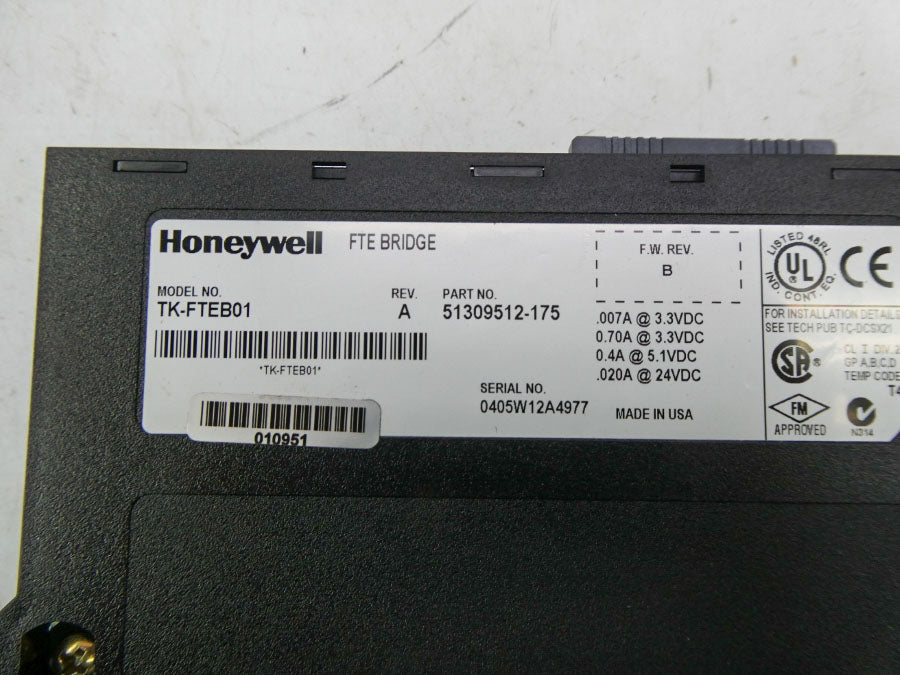 HONEYWELL TK-FTEB01 F/W B 24VDC REV. A NSNP