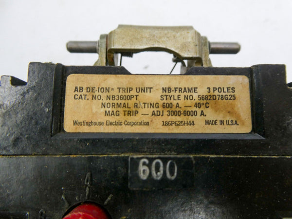 WESTINGHOUSE NB3600PT 600A UNMP