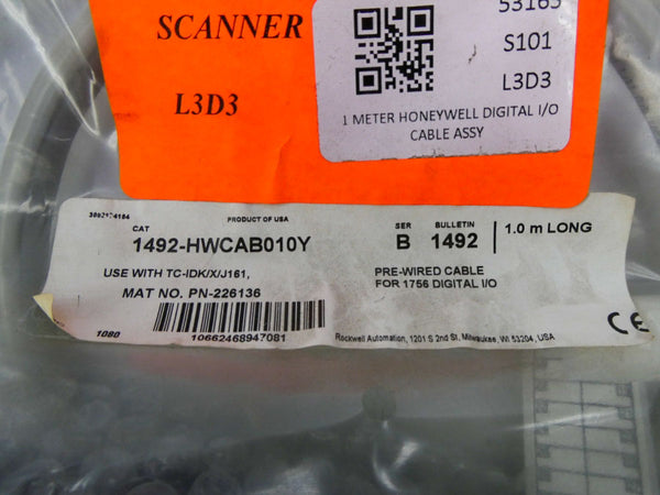 ROCKWELL AUTOMATION 1492-HWCAB010Y SER. B NSMP