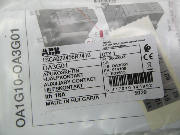 ABB OA3G01 1SCA022456R7410 16A NSMP