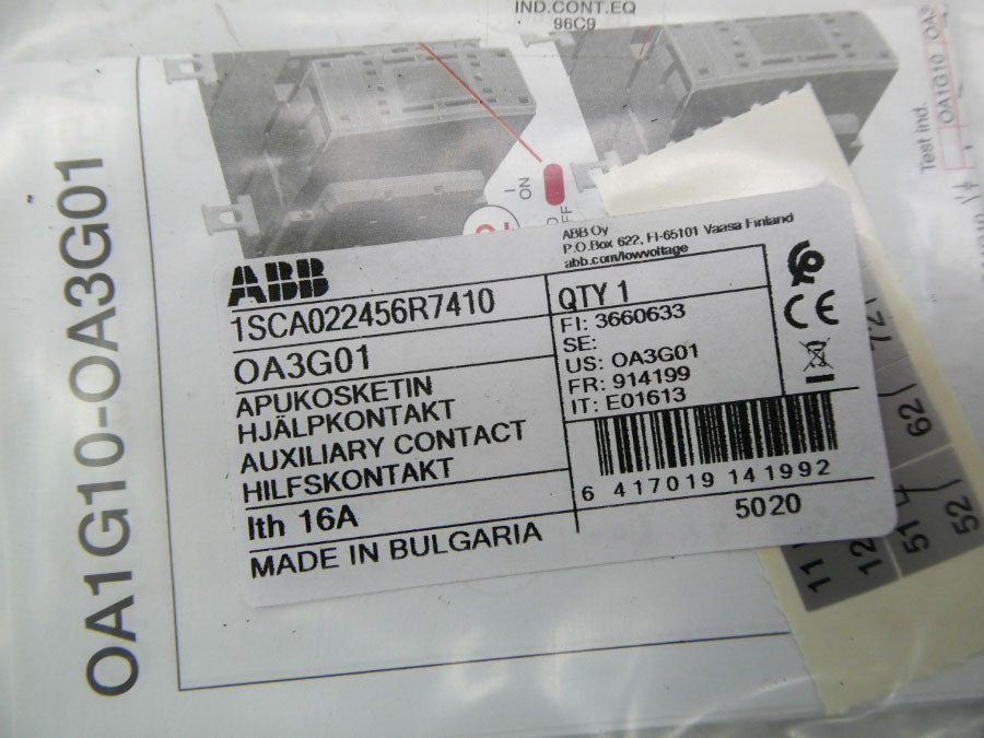 ABB OA3G01 1SCA022456R7410 16A NSMP
