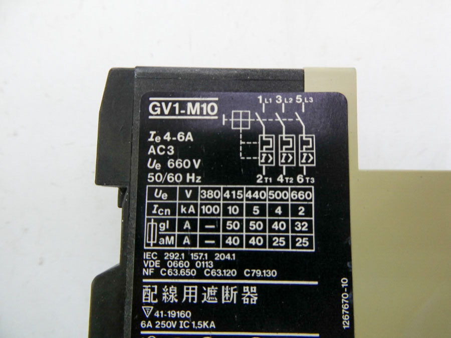 TELEMECANIQUE GV1-M10 600V 4-6A NSMP