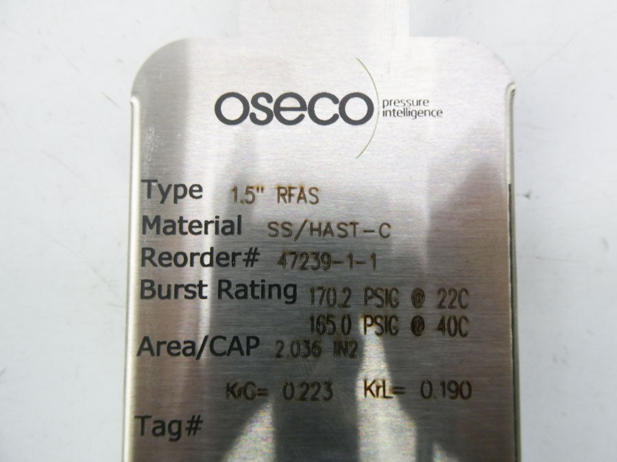 OSECO RFAS 170.2PSI 1.50" NSMP