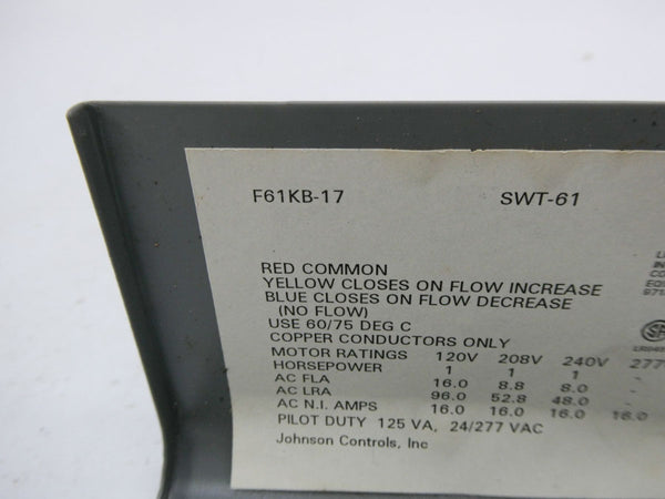 JOHNSON CONTROLS F61KB-17C NSMP