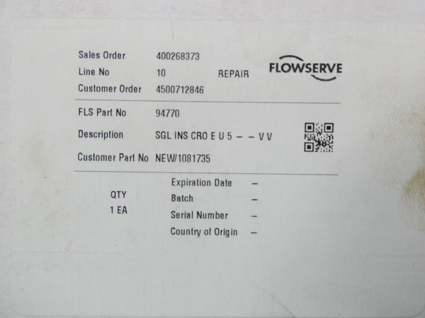 FLOWSERVE SGLINSCROEU5-VV 94770 NSMP