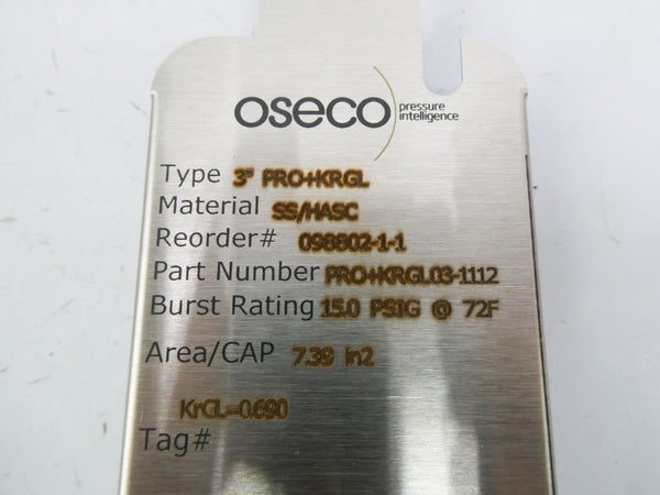OSECO PRO+KRGL03-1112 3" NSMP